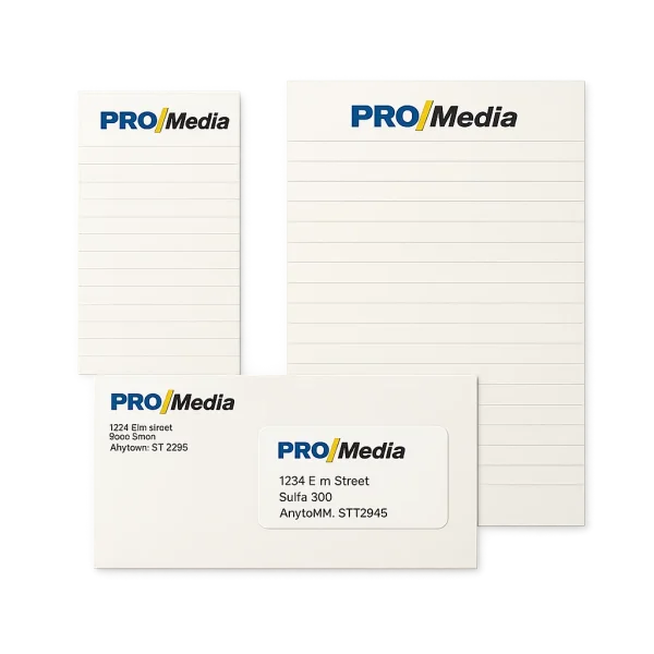 Notepads + #10 Envelopes Printing + Mailed